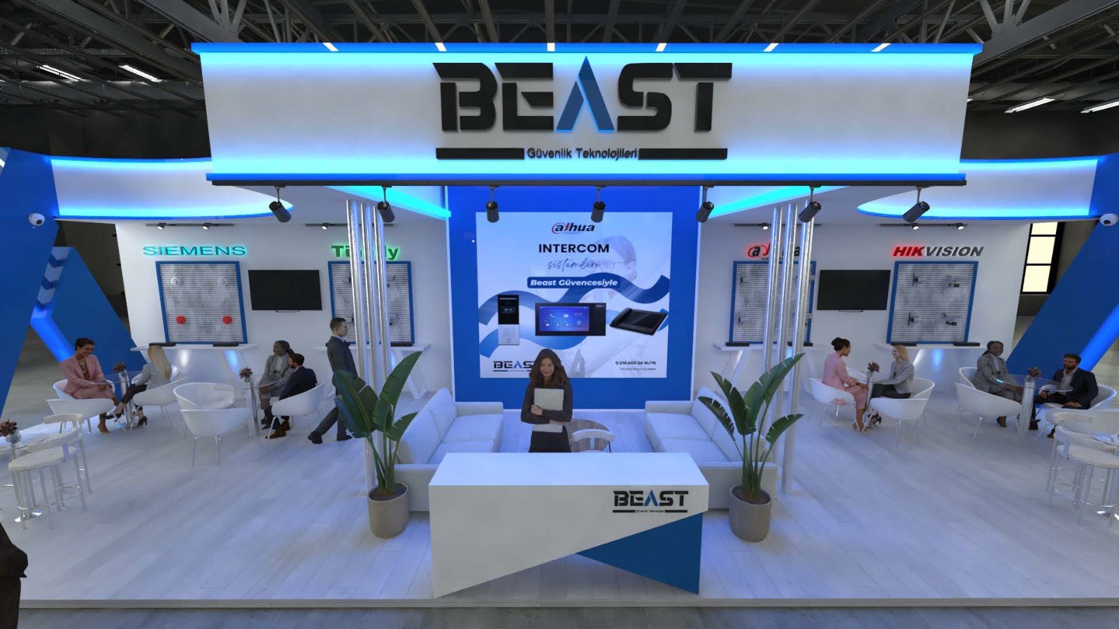 Beast standı — iç mekan